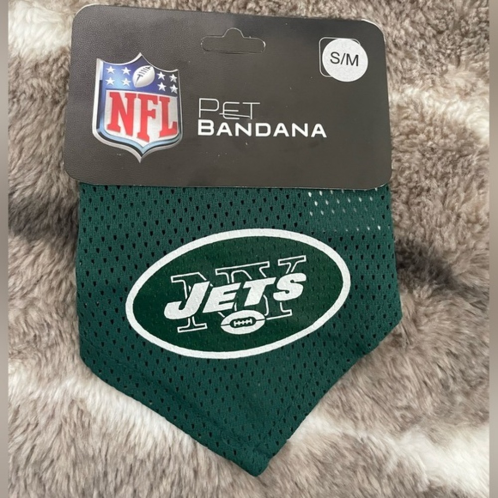 Jets Dog Bandana small/medium